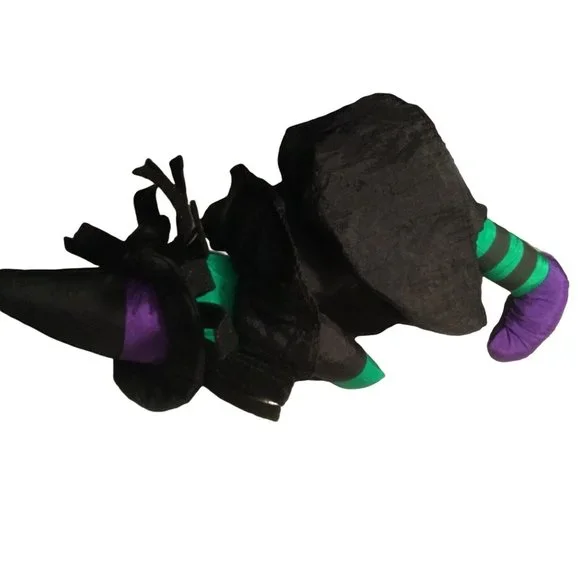 Plush Halloween Witch-- green Black - Picture 4 of 7